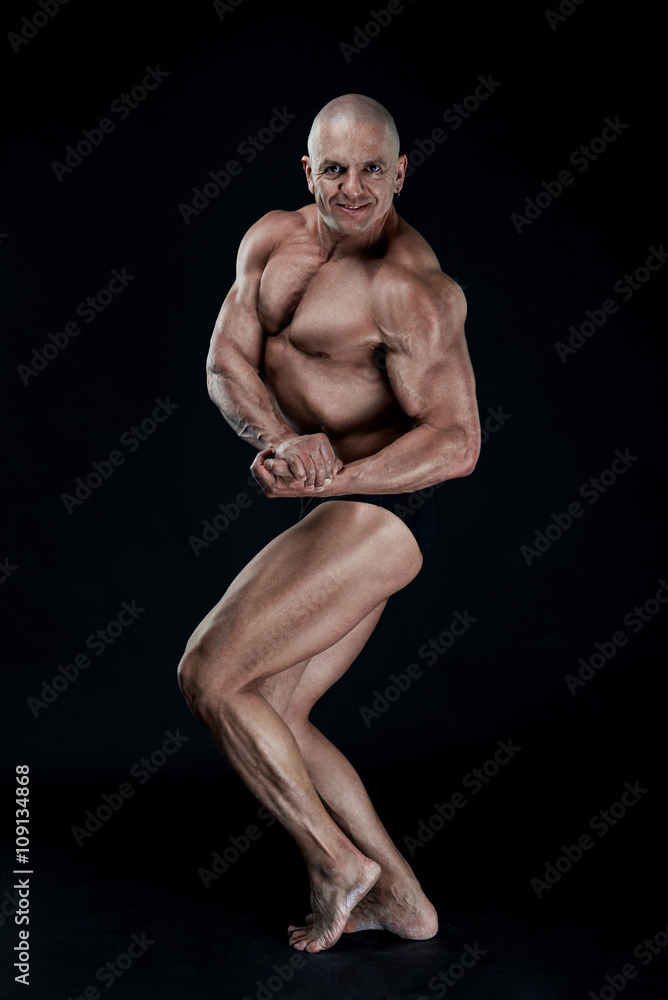 bodybuilder, bodybuilding, sports, background, black, studio