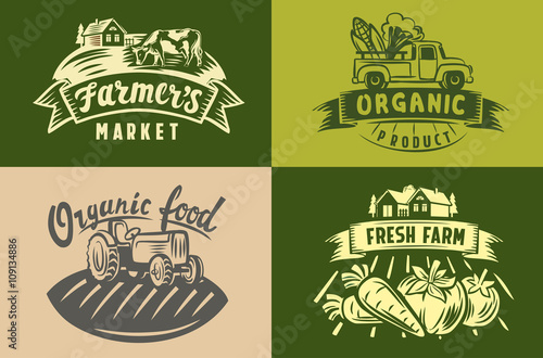 vector farm labels