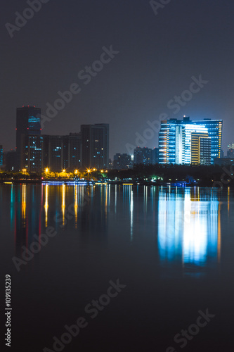 night city skyline view