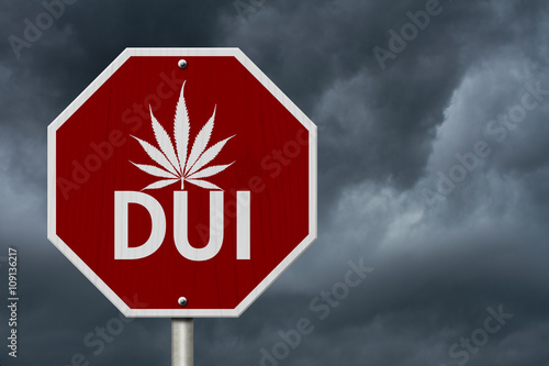 Stop Driving Under the Influence Road Sign photo