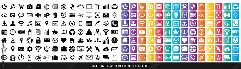 Fototapeta premium Web icons set