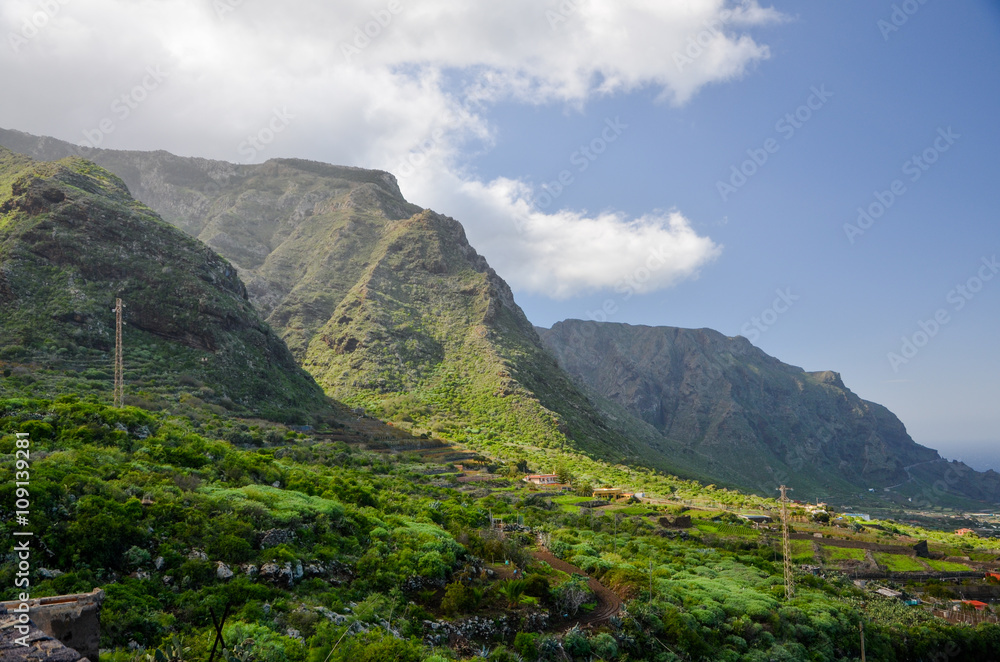 Farming landscape and mountains of Teno Rural park
Buenavista del Norte, Tenerife, Canary Islands, Spain