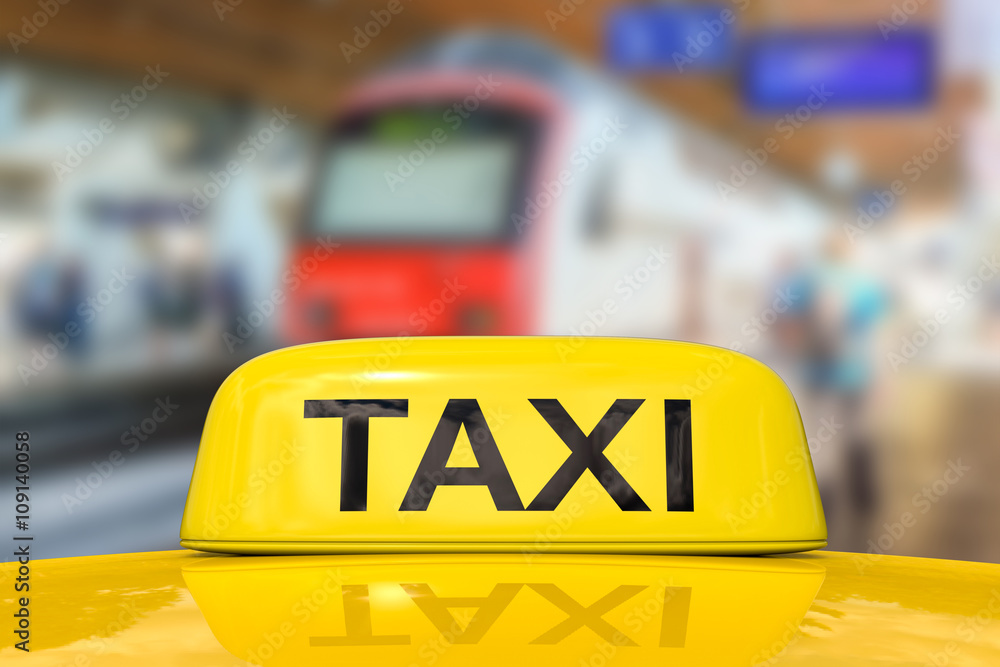 taxi for traveling with  transportation background