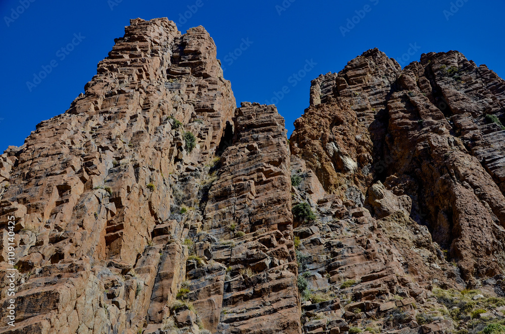 steep mountain walls of Roques de Garcia
Teide National park, Tenerife, Canary islands, Spain