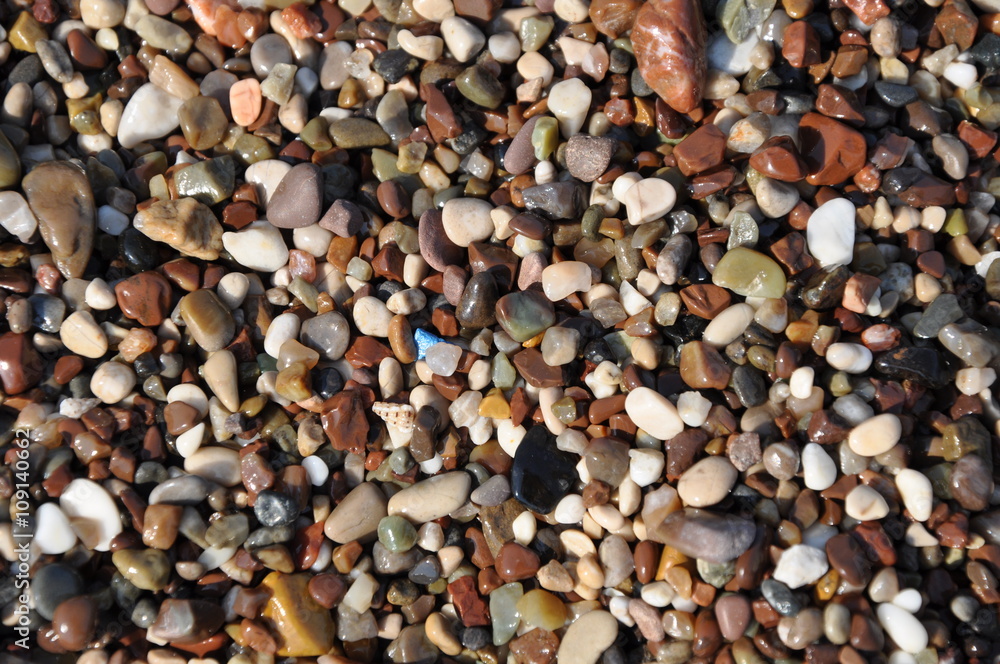 Naklejka premium Pebble stone background