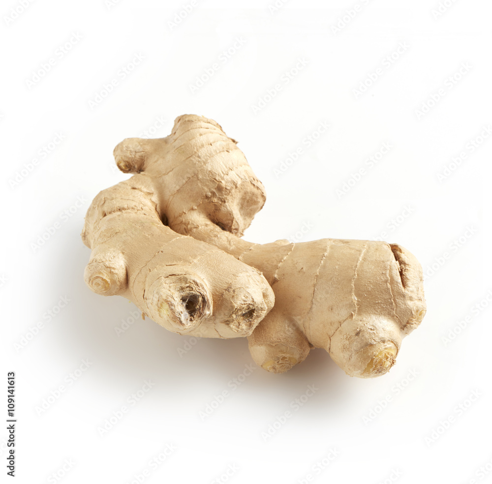 ginger root photographed on a white surface ginger root photographed on a white surface
