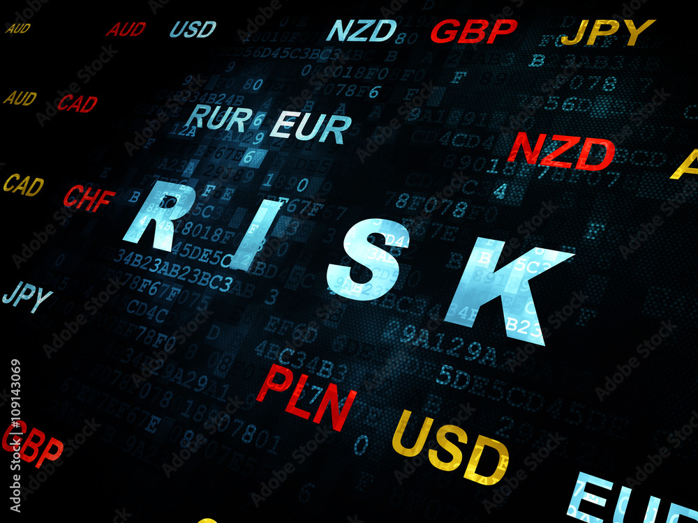 Finance concept: Risk on Digital background Finance concept: Risk on Digital background