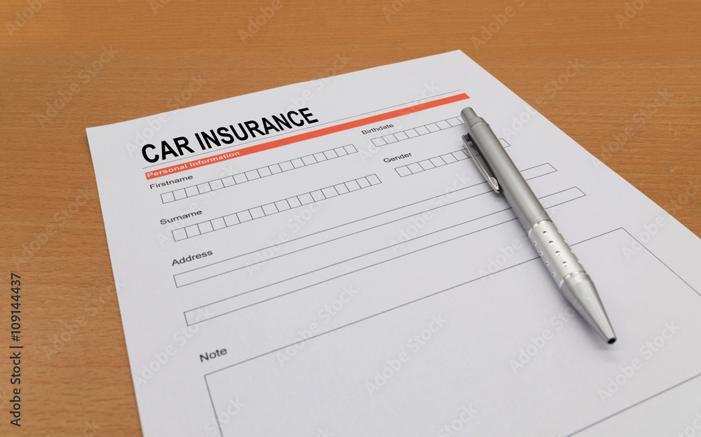 Car Insurance application form Car Insurance application form