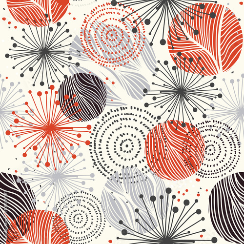 Vector seamless abstract colorful pattern