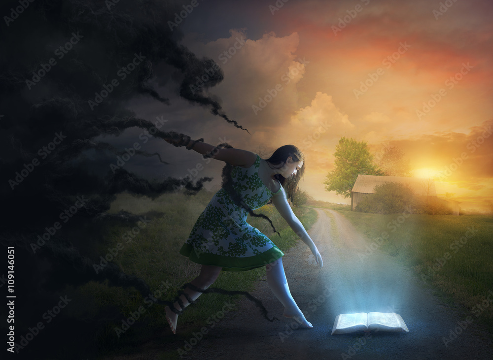 Fototapeta premium Held by darkness