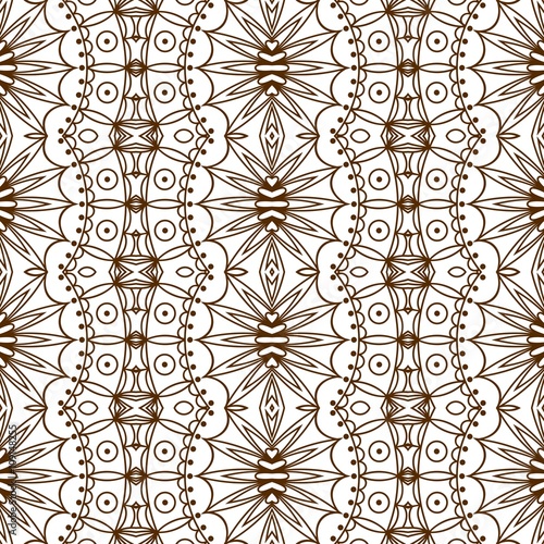 symmetrical geometric seamless pattern. Design element for art. 