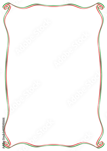 frame with Italian flag