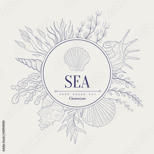 Sea Vintage Sketch