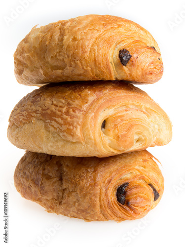 Studio shot of a some typical French viennoiseries.