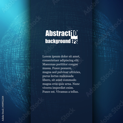 Brochure template with abstract background. Eps10 Vector illustration