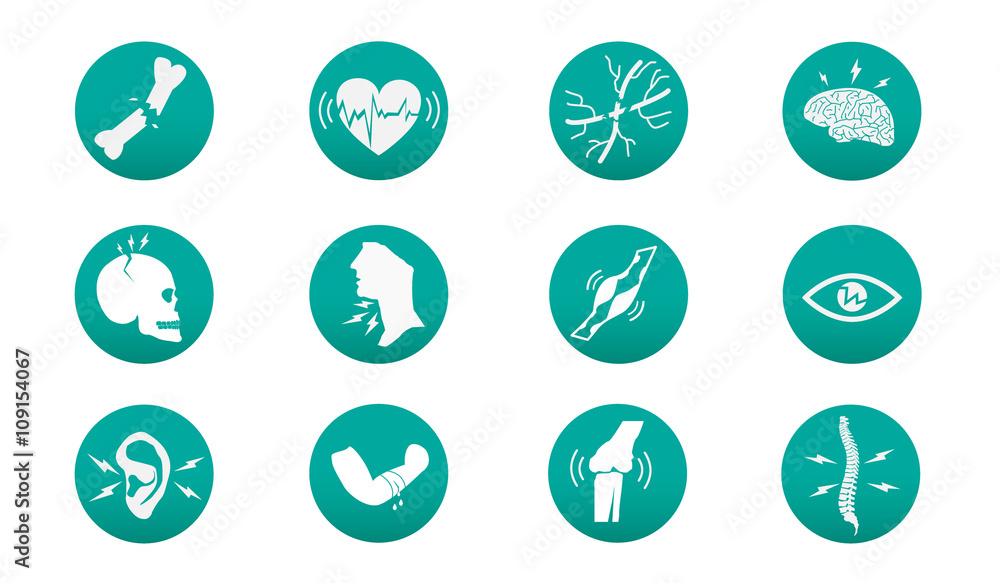 Medical icons,injury icons Medical icons,injury icons