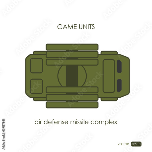 Air defense missile on white background. Anti-aircraft. Military