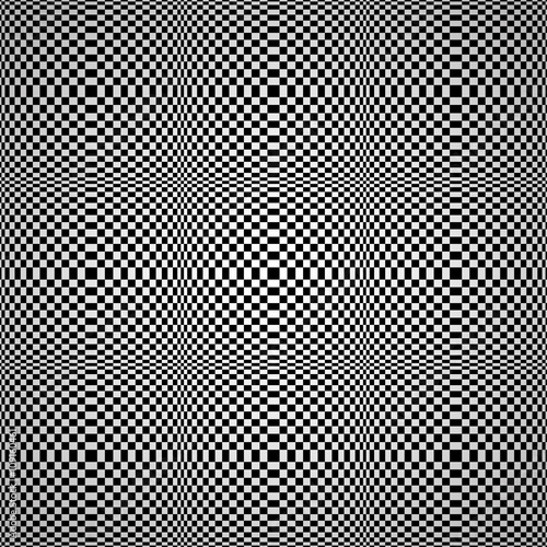 Abstract optical illusion seamless vector background.