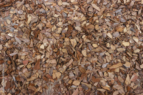 Wood mulch brown