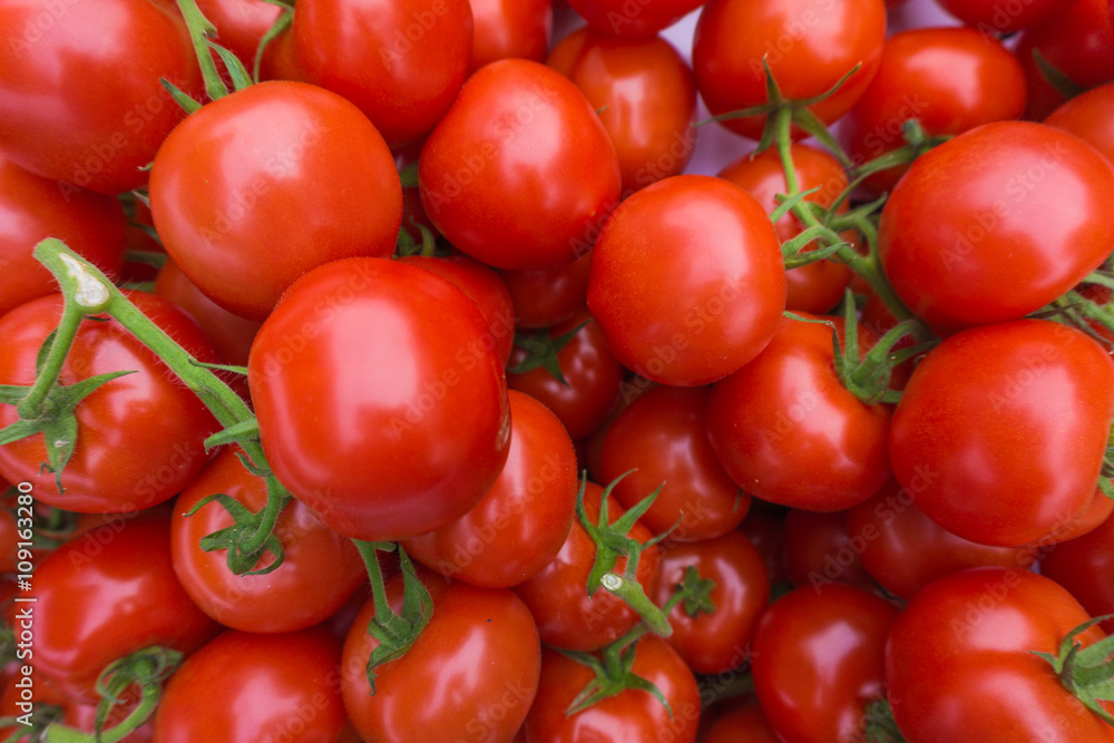 fresh tomatoes. red tomatoes background. Group of tomatoes