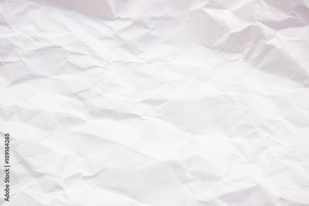 Fototapeta premium White Crumpled Paper