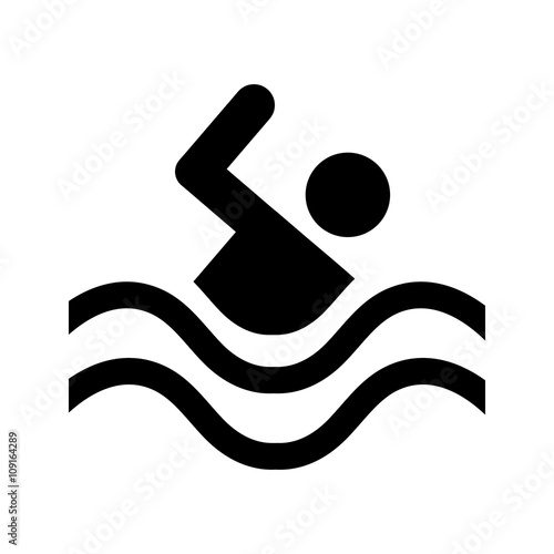 swimming water sport icon
