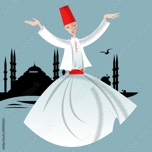 Whirling Dervish. Istanbul.
