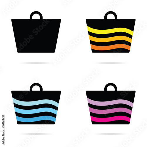 carrier bag icon illustration