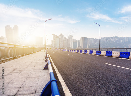 highway to chongqing incity,china photo