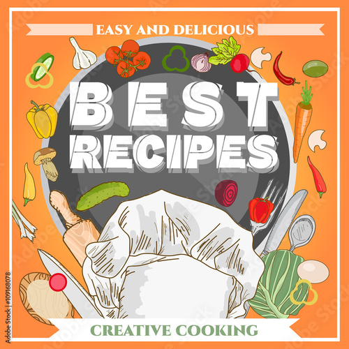 Best recipe poster template cookbook cookery book