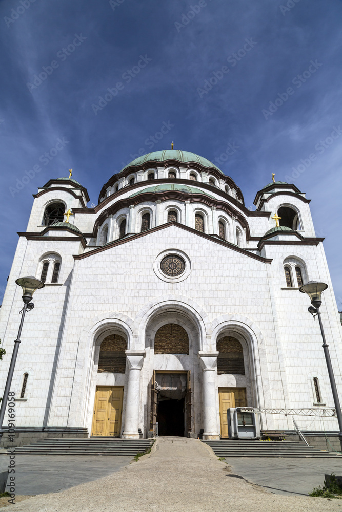 The Serbian Orthodox Christian Church of St Sava, Belgrade, Serbia.