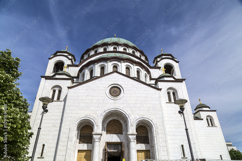 The Serbian Orthodox Christian Church of St Sava, Belgrade, Serbia.