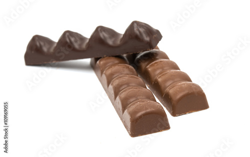 chocolate bar isolated