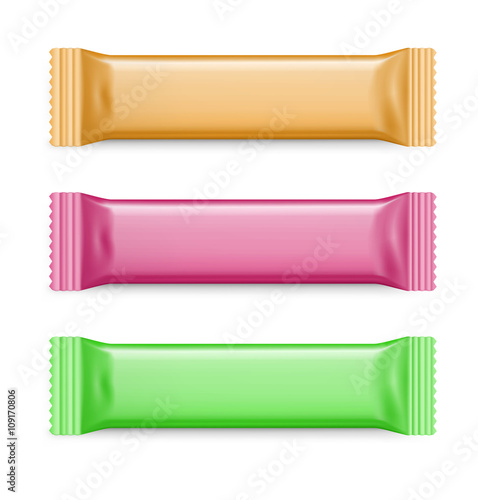 Set of colorful packing bar. Vector illustration. It can be used in the adv, promo, packadge, etc.