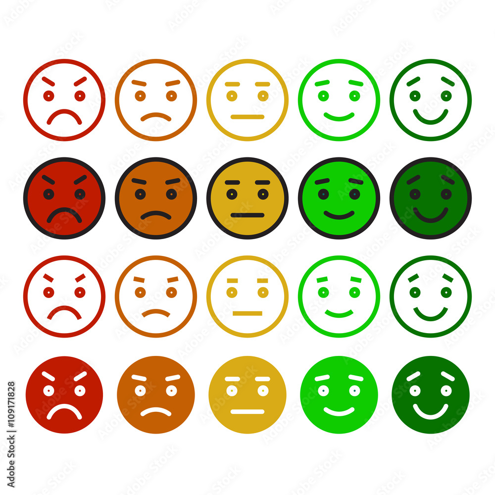 Vector Smile Icon Set Vector Smile Icon Set