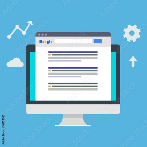 Flat design modern vector illustration concept