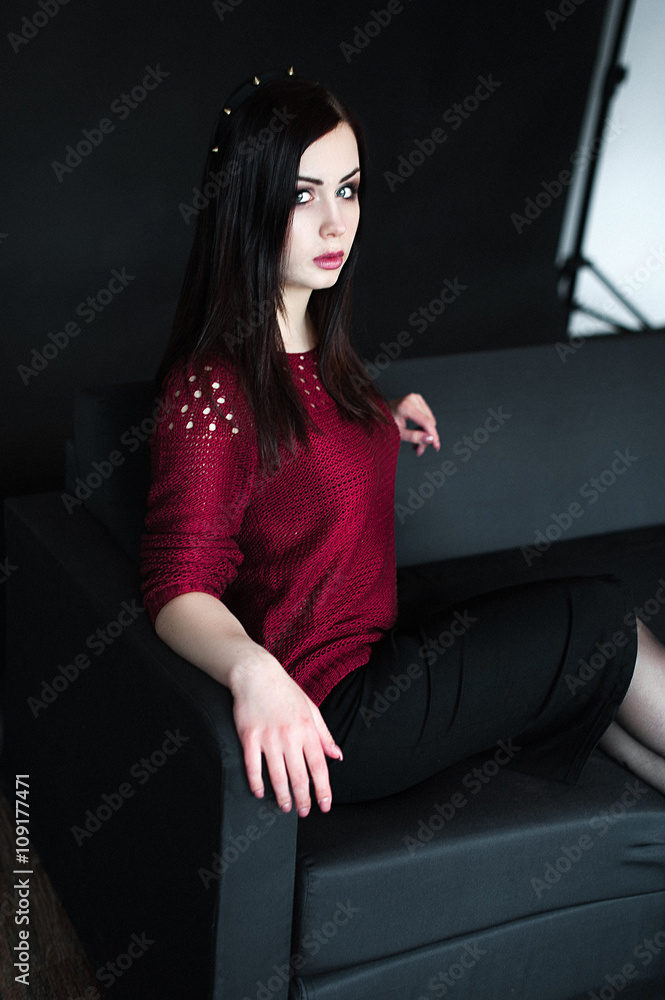 Portrait of young brunnete woman Portrait of young brunnete woman