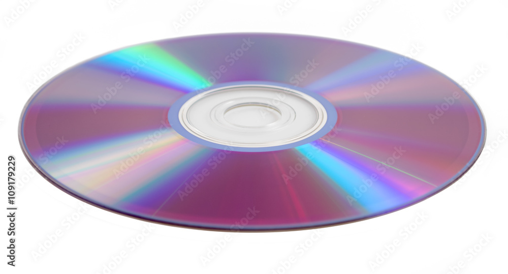 Compact disk isolated on white background Compact disk isolated on white background