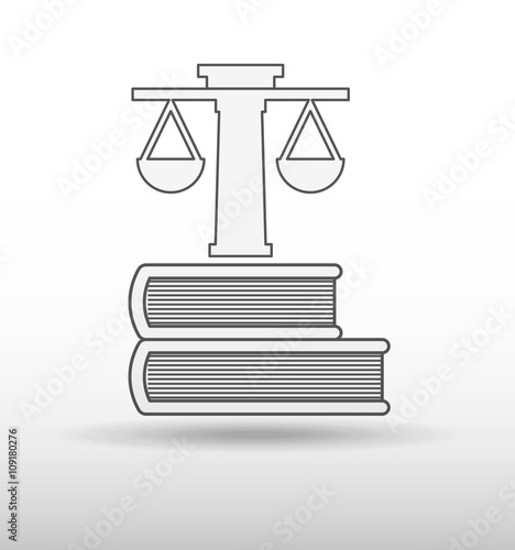 justice flat icon design 