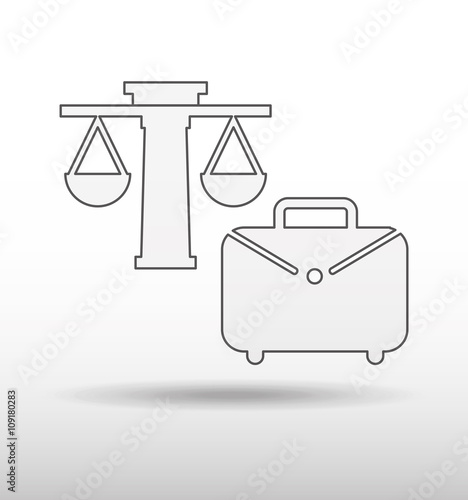 justice flat icon design 
