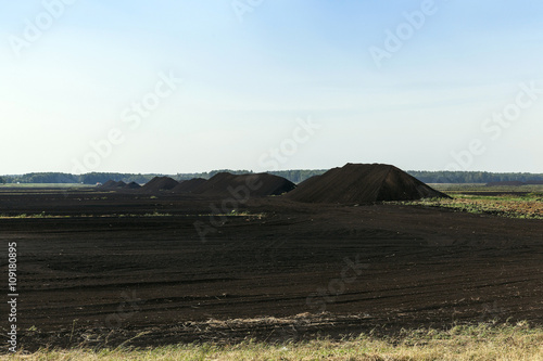extraction of peat  