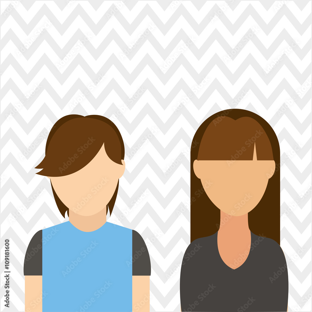 Fototapeta premium avatar person design 