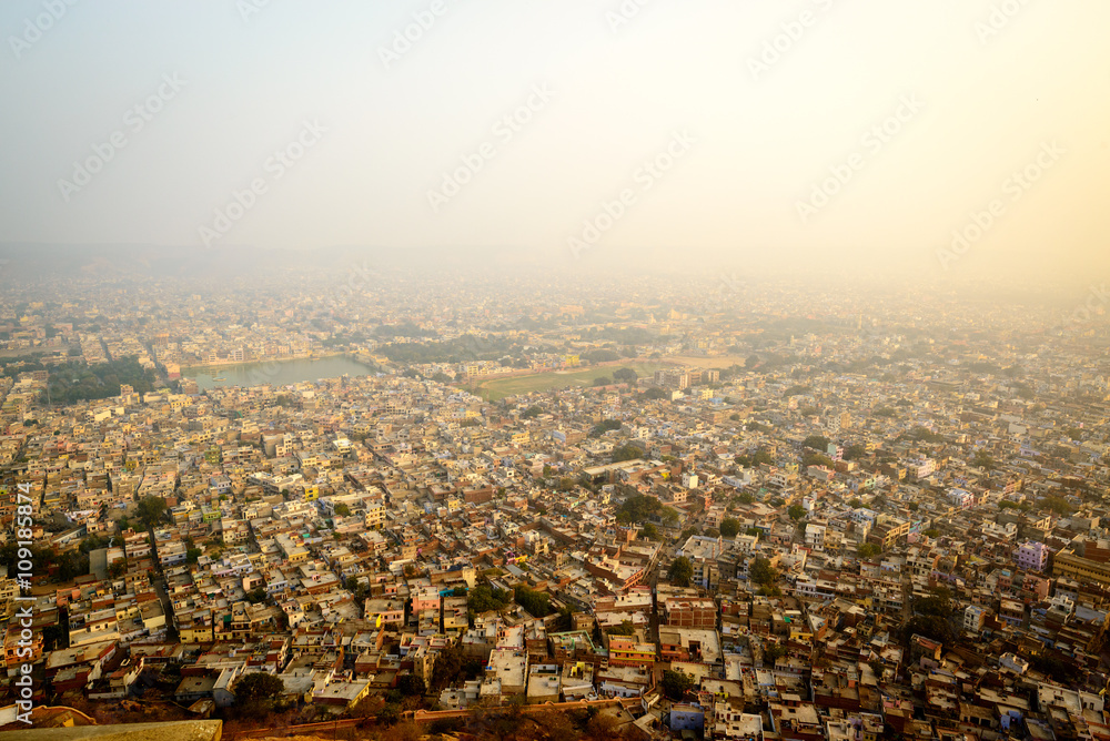 Overlooking Jaipur from Nahargarh Fort