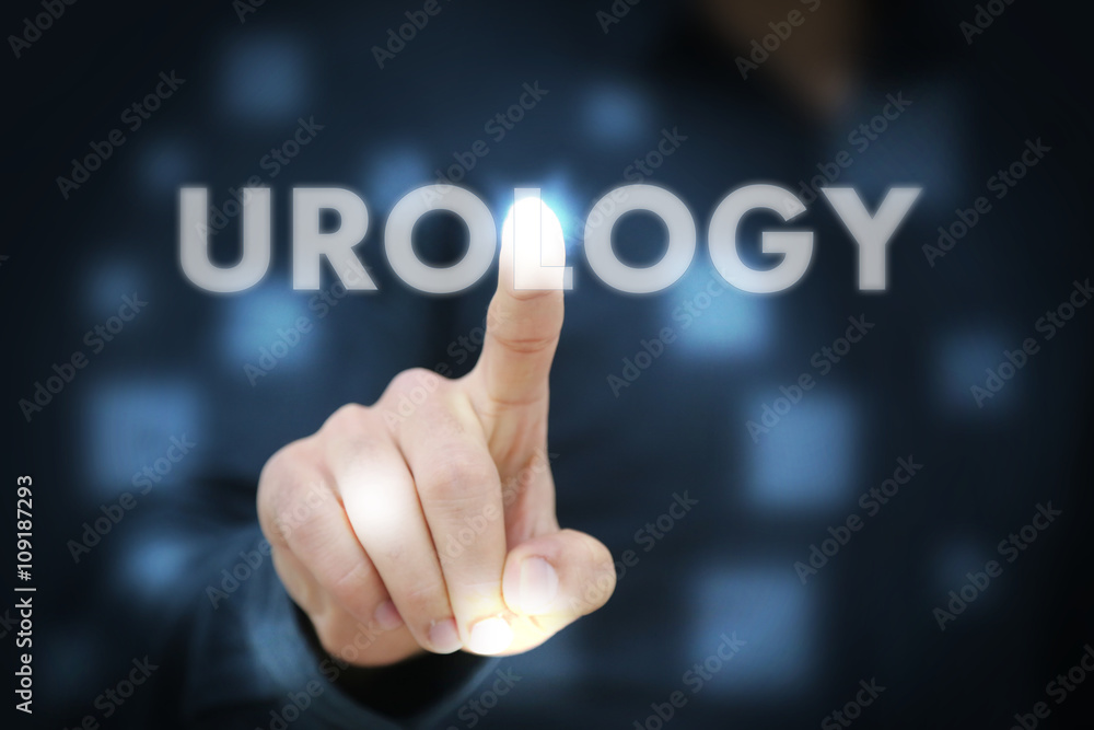 Businessman touching Urology Businessman touching Urology
