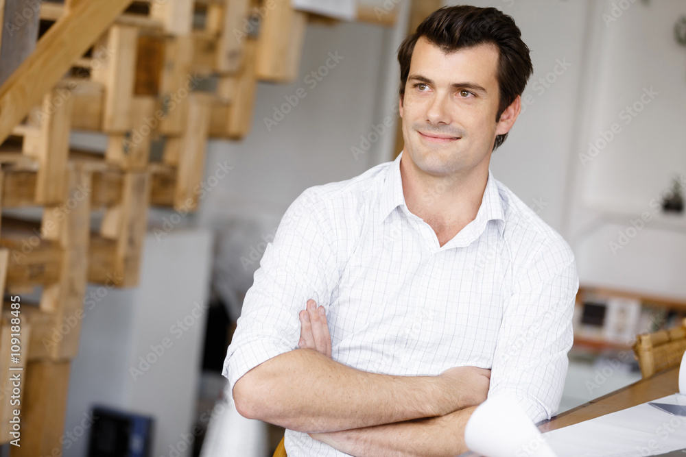 Fototapeta premium Young man with headphones