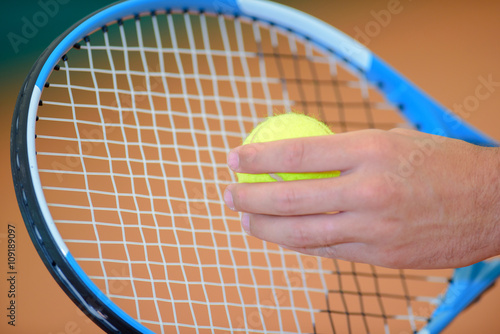 tennis ball and racket © auremar