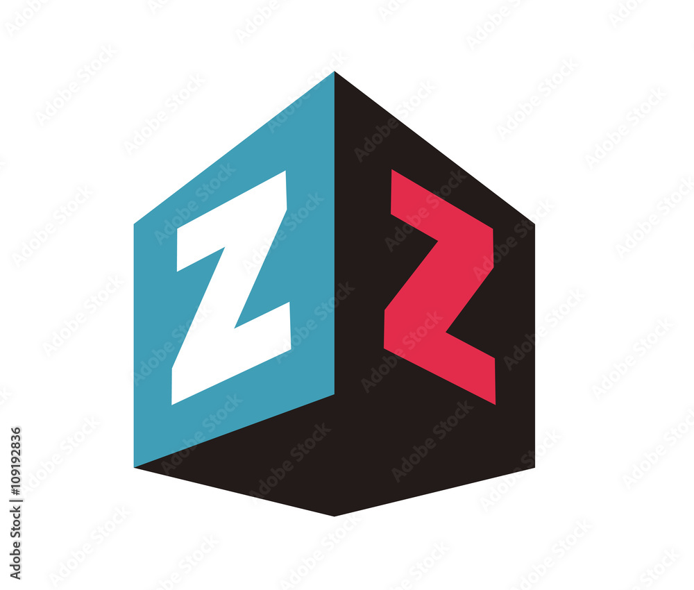 Fototapeta premium ZZ Initial Logo for your startup venture