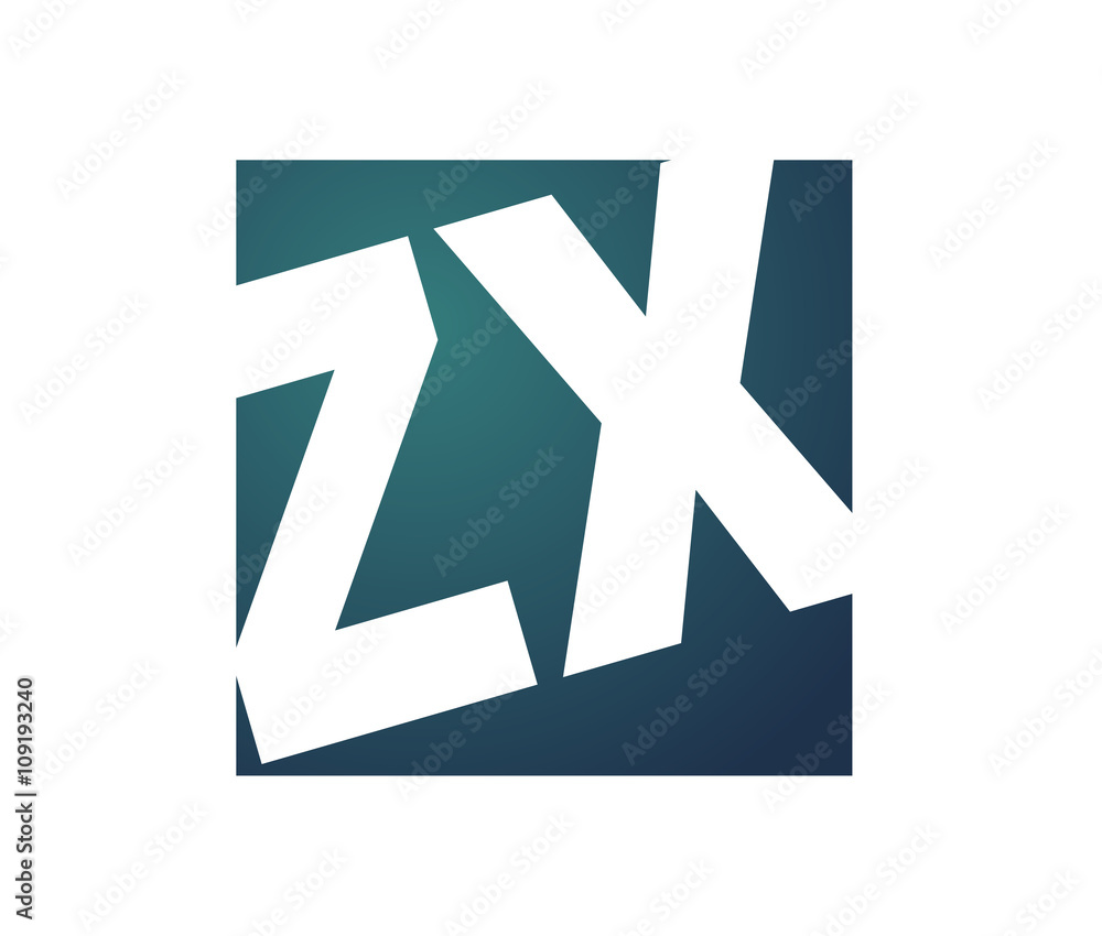 ZX Initial Logo for your startup venture ZX Initial Logo for your startup venture