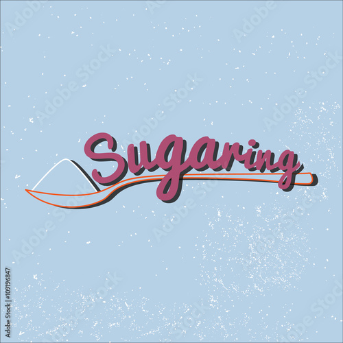 Sugaring icon. sugar paste