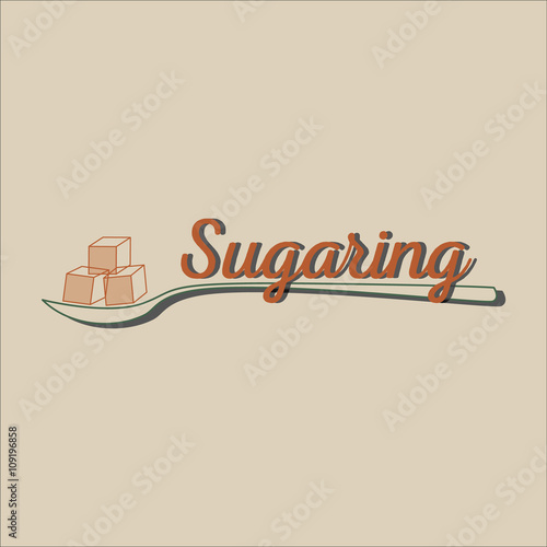 Sugaring icon. sugar paste